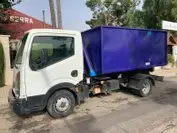 Camión contenedor en Los Alcázares, Los Belones